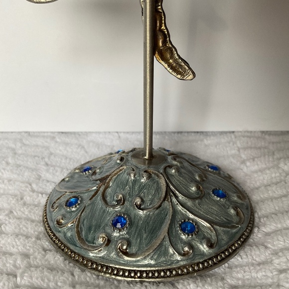 Metal and Enamel Dragonfly Display Stand - Photo or Jewellery Holder - Picture 9 of 16